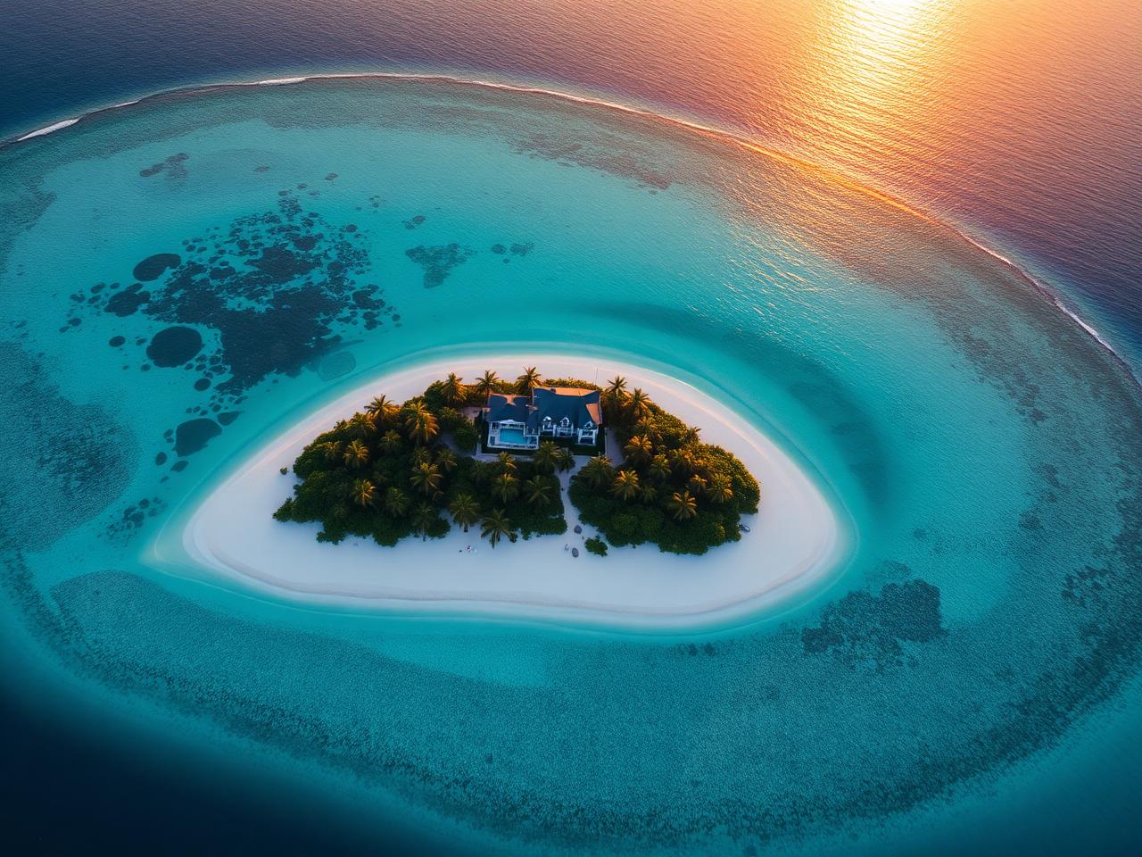 Private island for sale with its own white sand private beach