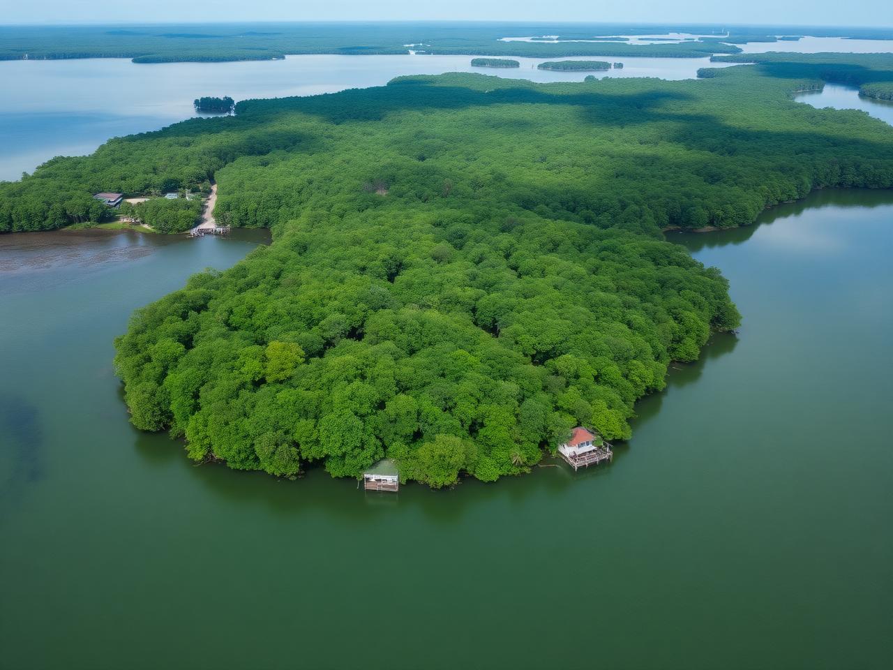 Jungle-covered private island for sale in Panama near Bocas del Toro
