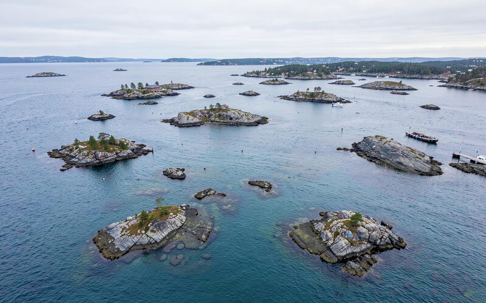Rocky pine-covered islands for sale in the Turku archipelago on the Finnish Baltic coast