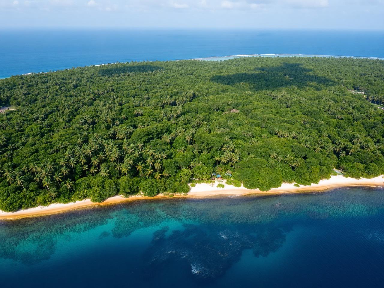 Undeveloped private island for sale with untouched tropical vegetation